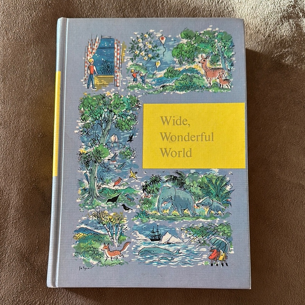 *Vintage* Through Golden Windows Wide, Wonderful World Hardback Children's Book